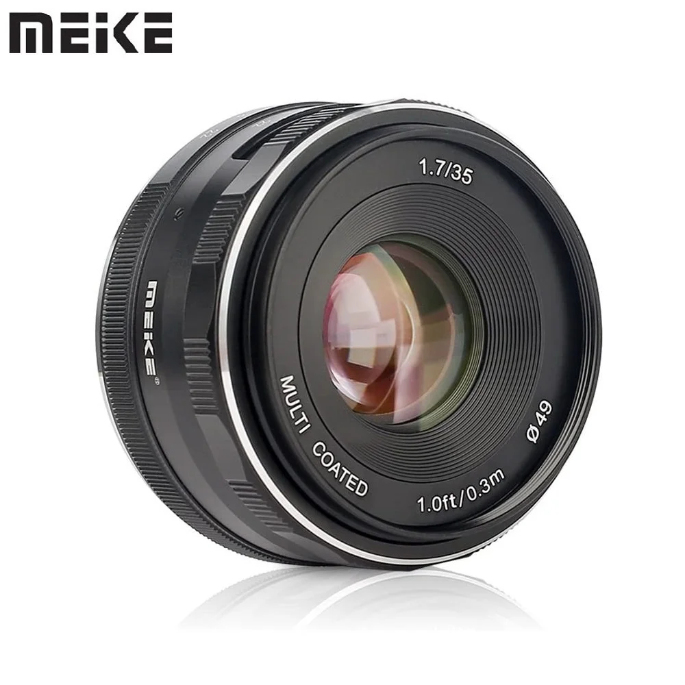 Meike 35mm F1.7 大口径マニュアル固定レンズ Sony E マウント Z-V1 Z-VE10 II NEX-7 NEX-6 A6000 A6300 A6500 A6400 A7 A6700 A9 用
