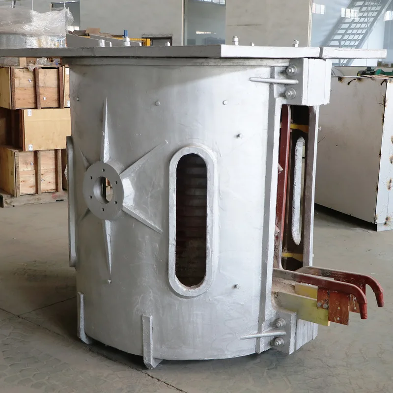 Blast Furnace For Iron Medium Frequency Induction Furnace For 1000Kg Copper Brass Bronze Wire Scrap Smelting Industrial Furnace