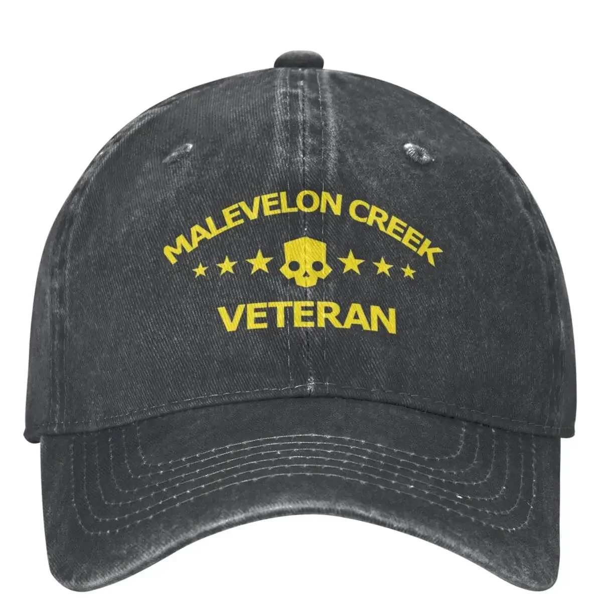 Men Women Helldivers 2 Malevelon Creek Veteran Baseball Cap Fashion Distressed Denim Headwear Adjustable