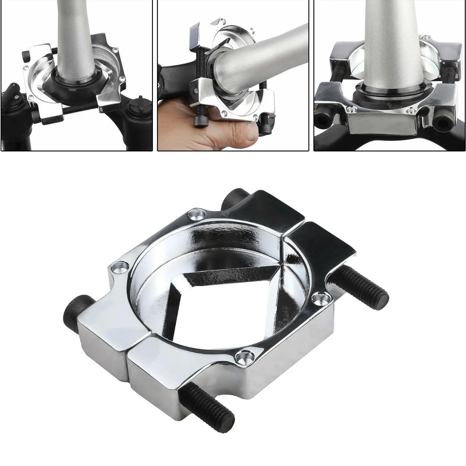 

Bicycle Crown Race Removal Tool High Carbon Steel Bearing Separator for Fork Steerer Tube and Wheel Hub Repair