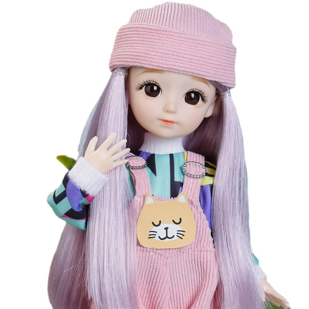 BJD 인형 및 옷, 다중 탈착식 관절, 1/6 3D 눈 인형 소녀 드레스, 생일 선물 장난감, 30cm