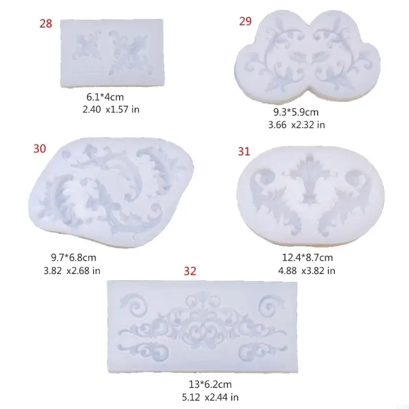  Multi Pattern Baking Mold for Luxurious Fondant Cake Trim Creations