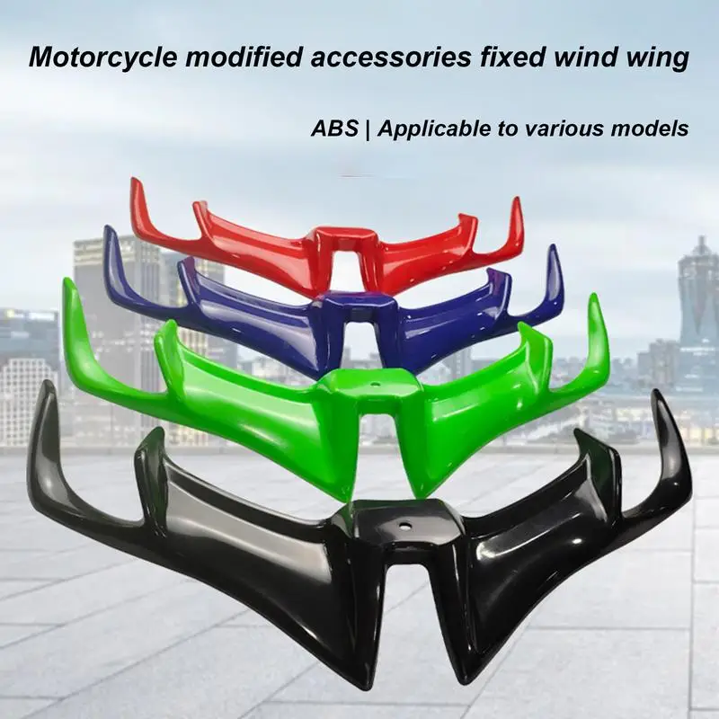 Motorcycle Winglets Front Fairing Aerodynamic Winglets Fixed Wind Wing Side Spoilers Dynamic Wing Spoiler Motorcycle Accessories