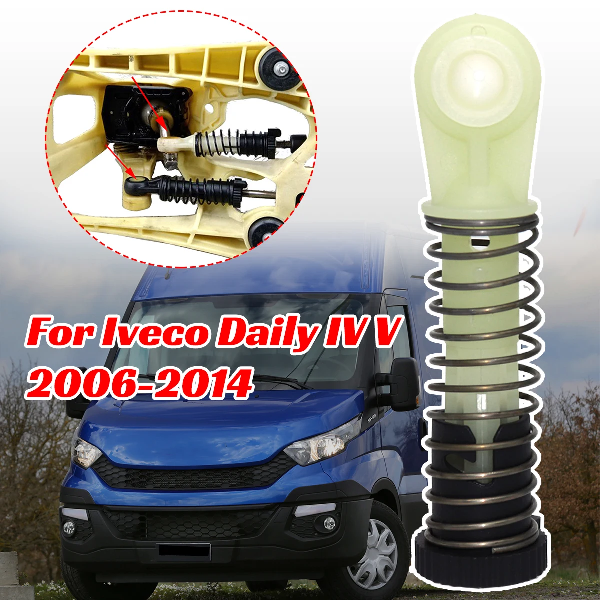 

Manual Gear Shift Selector Lever Linkage Cable End Rod Connector For Iveco Daily IV V 2006-2008 2009 2010 2011 2012 2013 2014