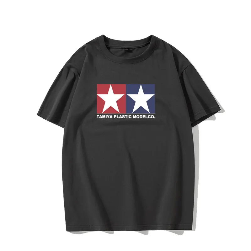 Retro Hobby Modellbausatz RC Auto Enthusiast Tamiya Plastikmodell Co Print Atmungsaktives Baumwoll-T-Shirt für Männer und Frauen mit Rundhalsausschnitt – Detail 8