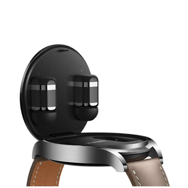 HUAWEI WATCH Buds Earphone layar warna AMOLED 1,43 inci versi Cina dan jam tangan panggilan pengurangan kebisingan AI 2 in 1