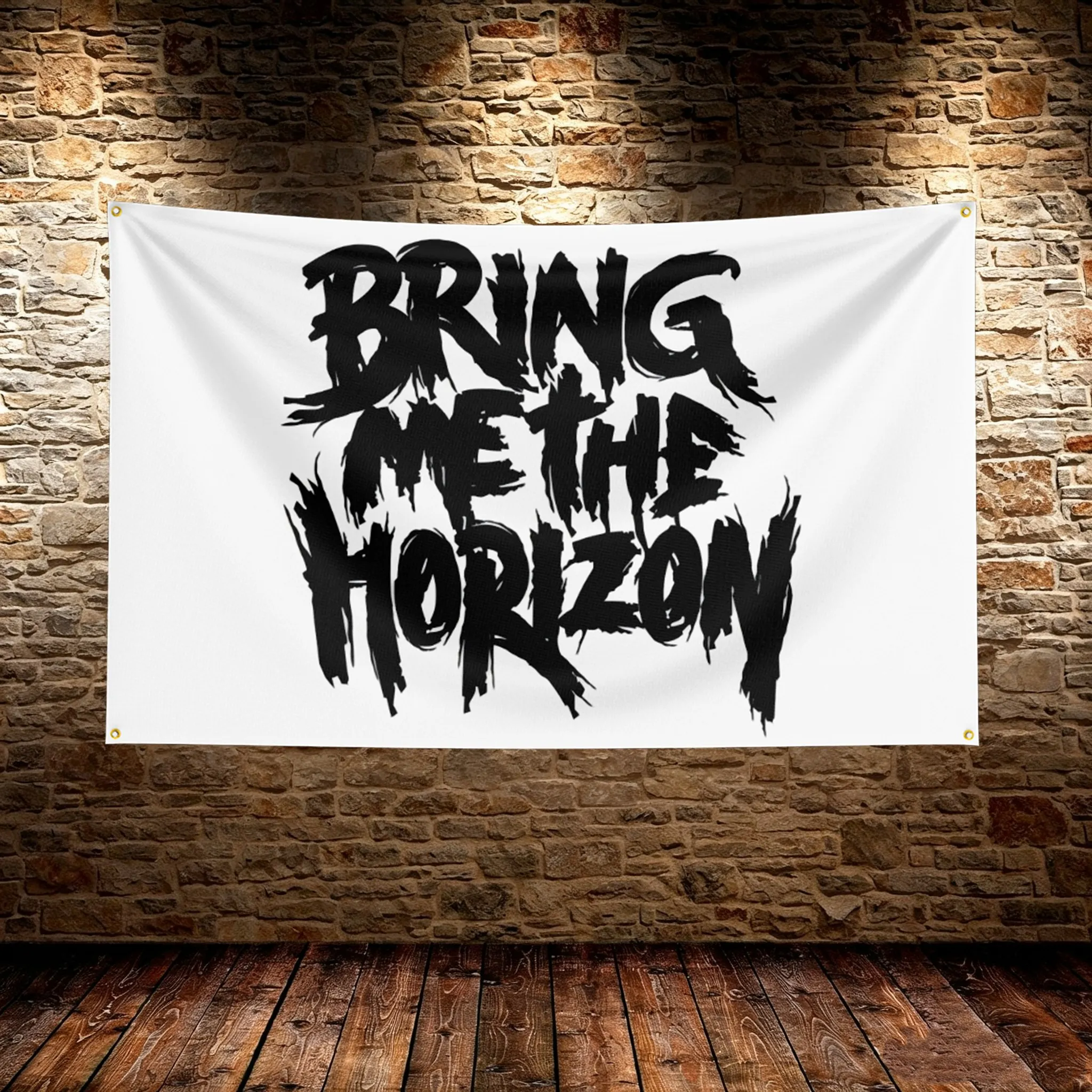 B-Bring Me the H-Horizo​​n Flag HD Printed Fade Resistant Hanging Banner Yard Camping Indoor room Wall Home Festival Party Decor