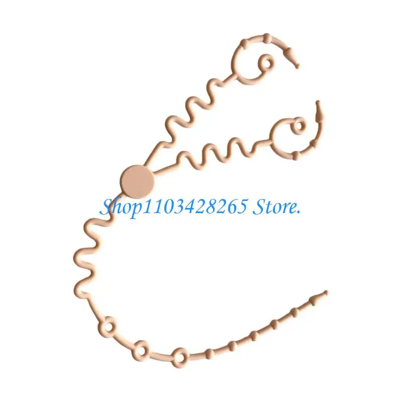 

Double Ended Chewable Toy Leash for Newborns Safe Silicone Pacifier Holder G2TE