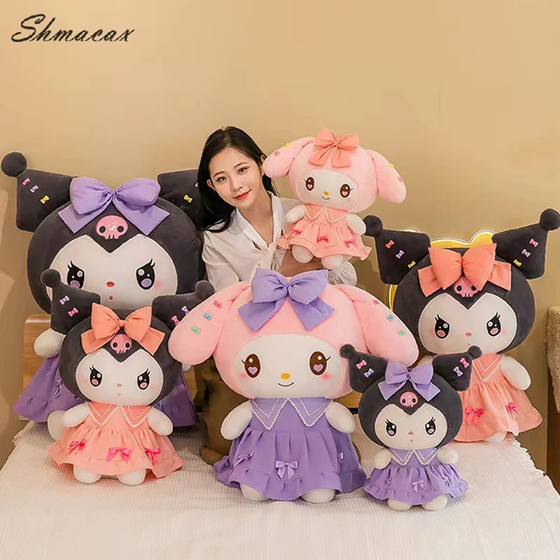 25 سنتيمتر جديد Plushies سانريو كورومي ميلودي أفخم دمى اللعب لطيف الفراولة الحيوانات المحشوة ألعاب من نسيج مخملي وسادة غرفة نوم الديكور هدية