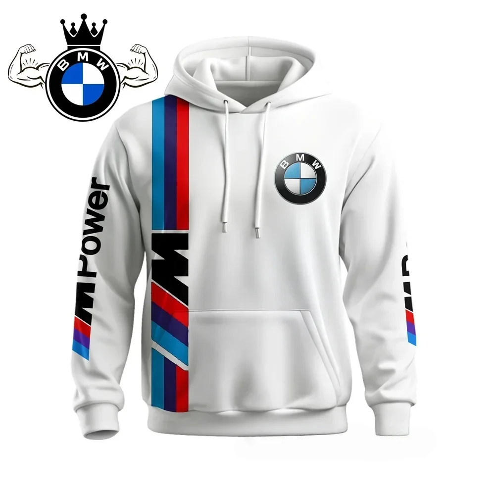 

25-26 BMW M Power Spring Autumn Kids' Sportswear Hoodie Sports Motorcycle Racing Performance Lightweight Junior Wear