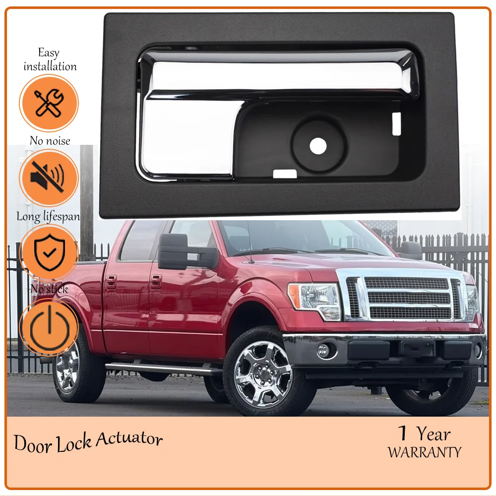 

Front Left Interior Door Handle Driver Side Compatible With 2009-2014 Ford F150 Black LH Inside Inner Handle oem AL3Z-1522601-BC