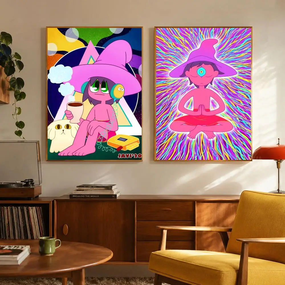 Trippy T-The Midnight Gospel Poster Digital Solvent Print Waterproof PP Fade-Resistant Wall Art Room Decor Gift