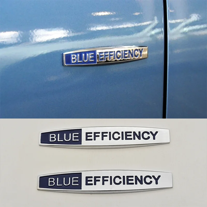 

2 шт. 3D металлическая автомобильная наклейка с логотипом BULE EFFICIENCY, эмблема обеих крыльев, боковой значок для Mercedes Benz W210 W204 W203 W168 AMG GLC CLK