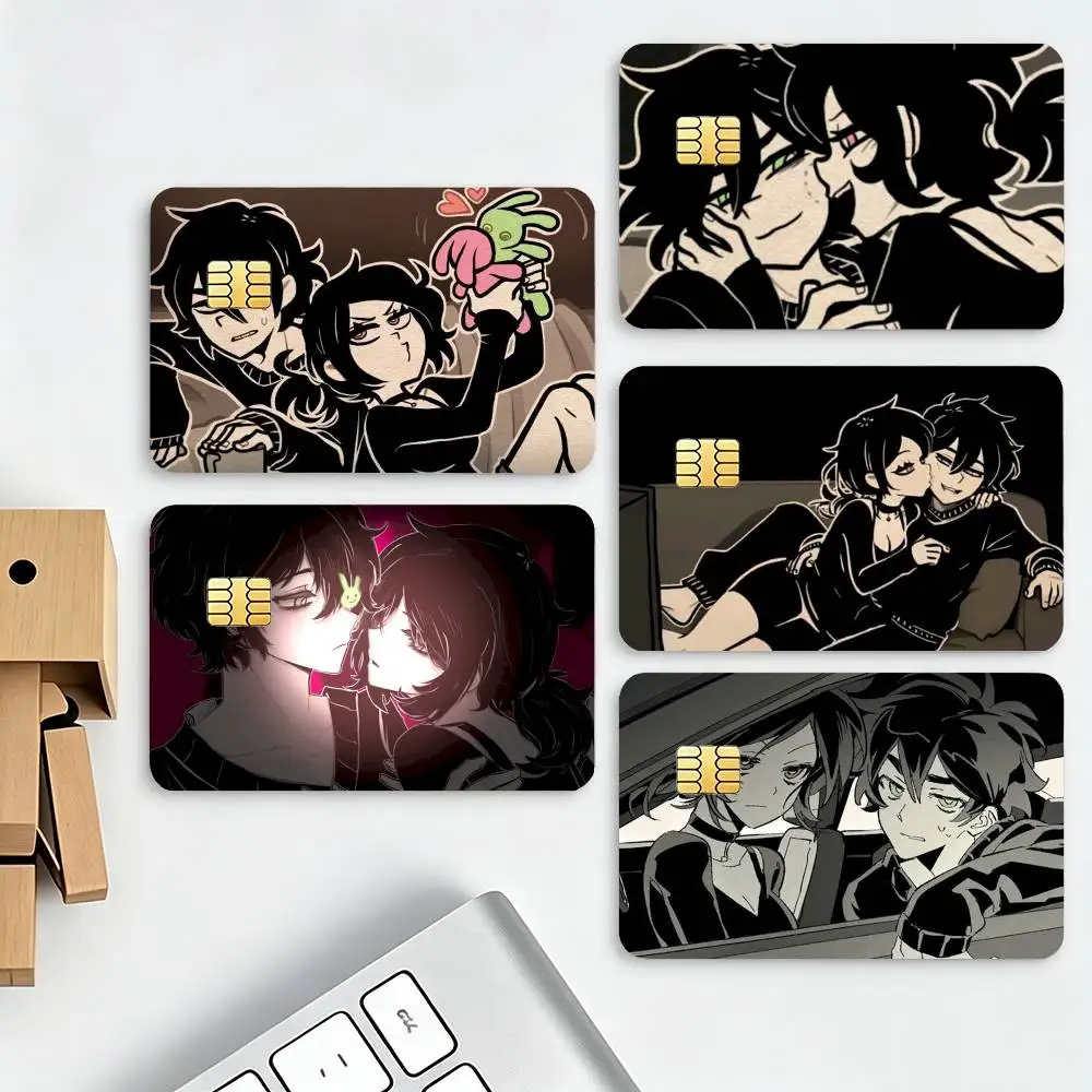TCOA-The Coffin Of A-Andy And Leyley HD Waterproof Credit Card Stickers Silicone Decals For Chip Game Cards Gift