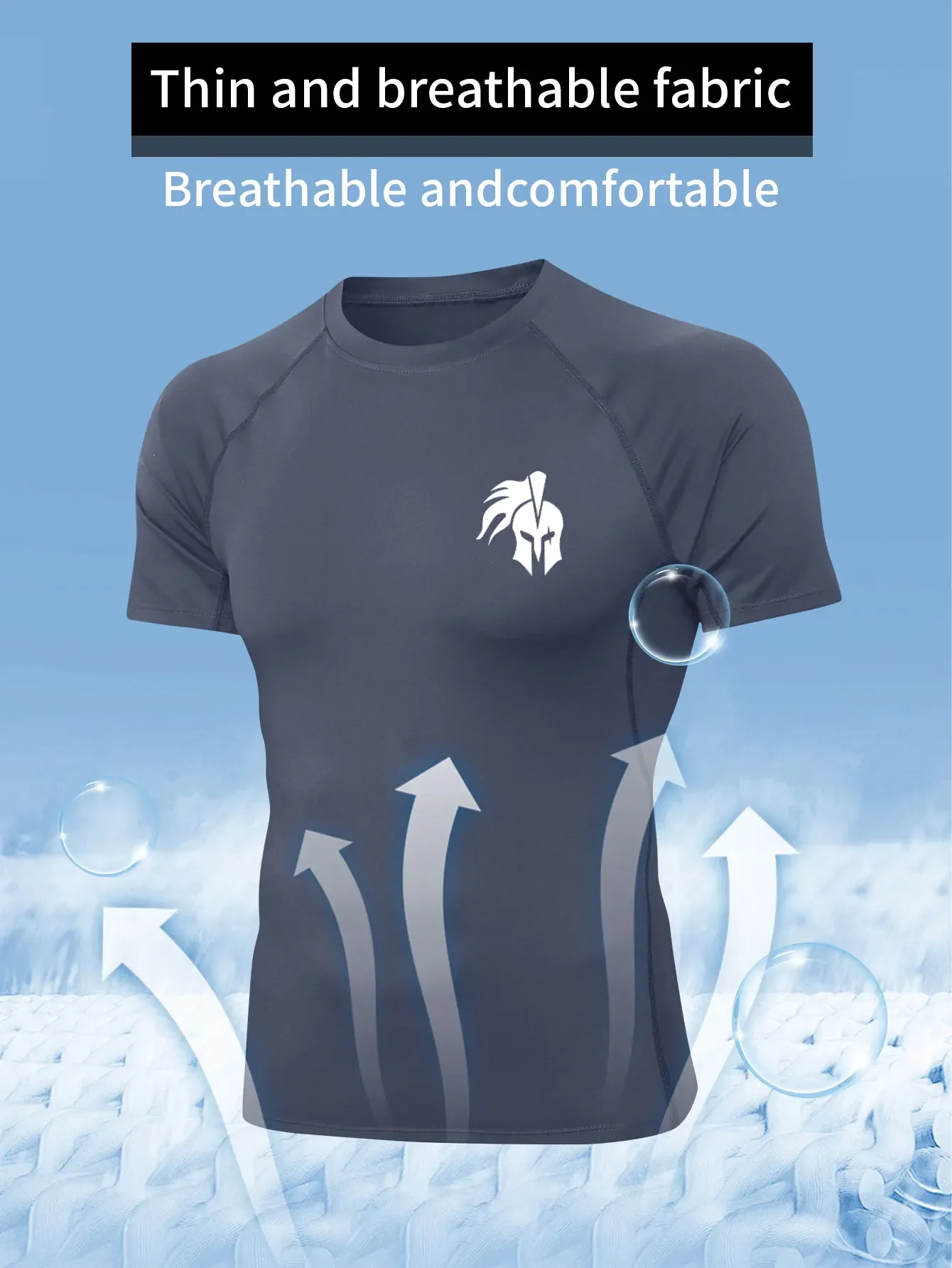 

Мужская спортивная футболка, уличная модная повседневная спортивная футболка, удобная повседневная футболка