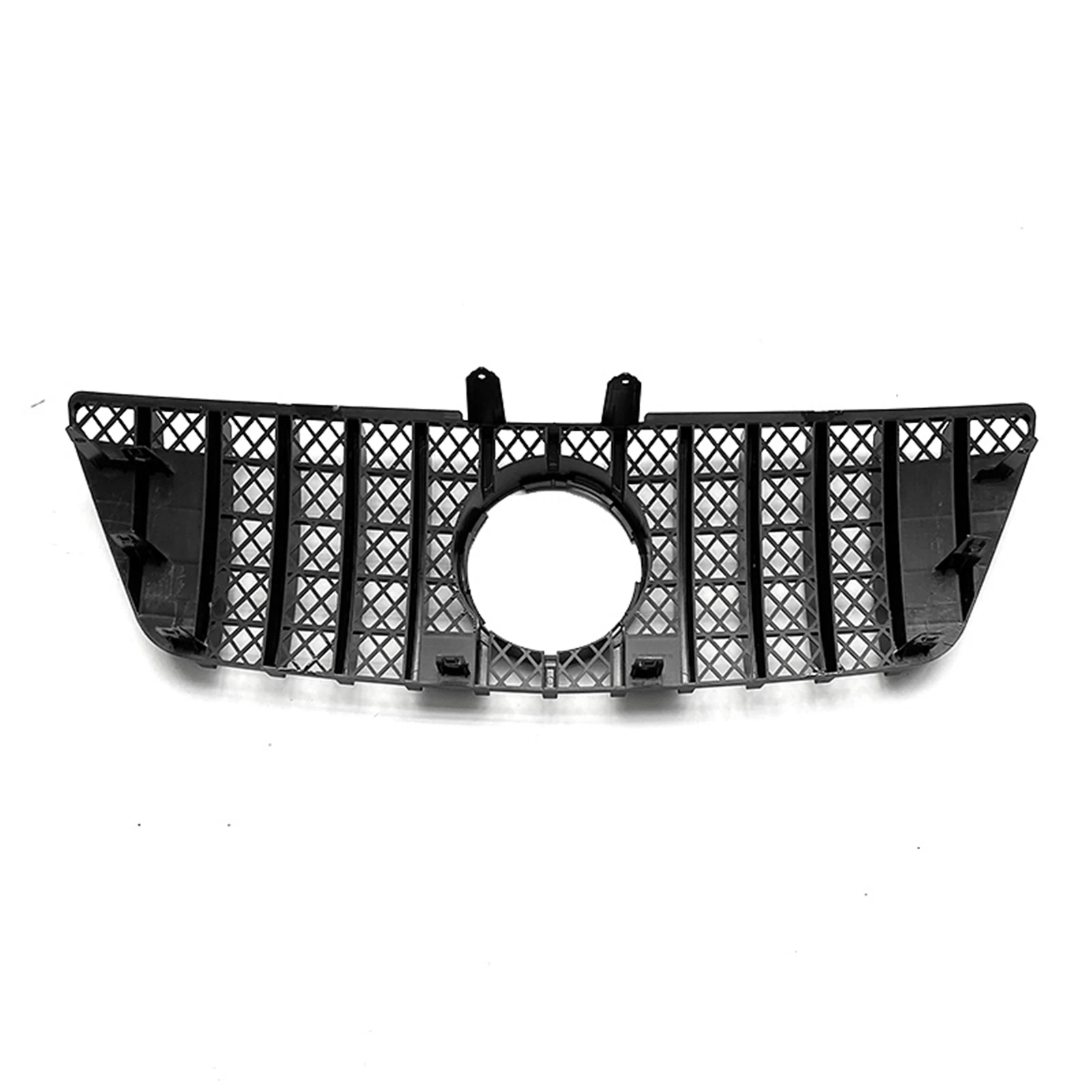 Front Grille Grill For Mercedes Benz ML Class W164 2009-2012 ML320 ML350 ML550 Silver/Black GT Style Upper Bumper Hood Mesh Grid