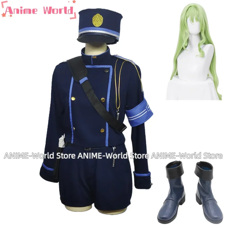 《Custom Size》Blue Archive Railway Academy New Student Lovely Uniform Cosplay Costume Halloween Carnival Party Role Play With Bag