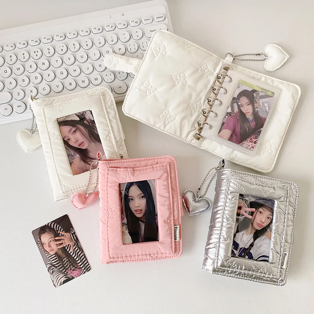 

MINKYS New Arrival Fabric M5 3 inch Kpop Photocards Binder Book idol Photo Collection Book Album Book