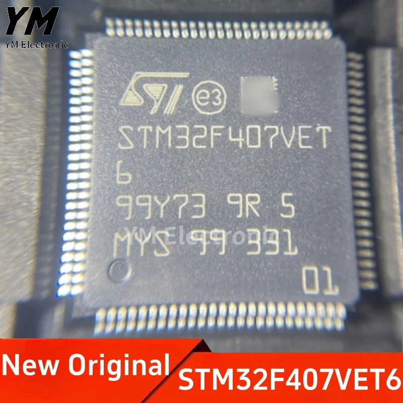 

New Original STM32F407VET6 LQFP-100 ARM Cortex-M4 32-bit microcontroller MCU