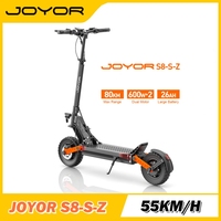 Joyor S8-S-Z folk Electric Scooter 600W * 2 Motor 48V 26Ah Battery 10-inch Off road Fire 55 km/h Max Speed Twin Hydraulic Brakes