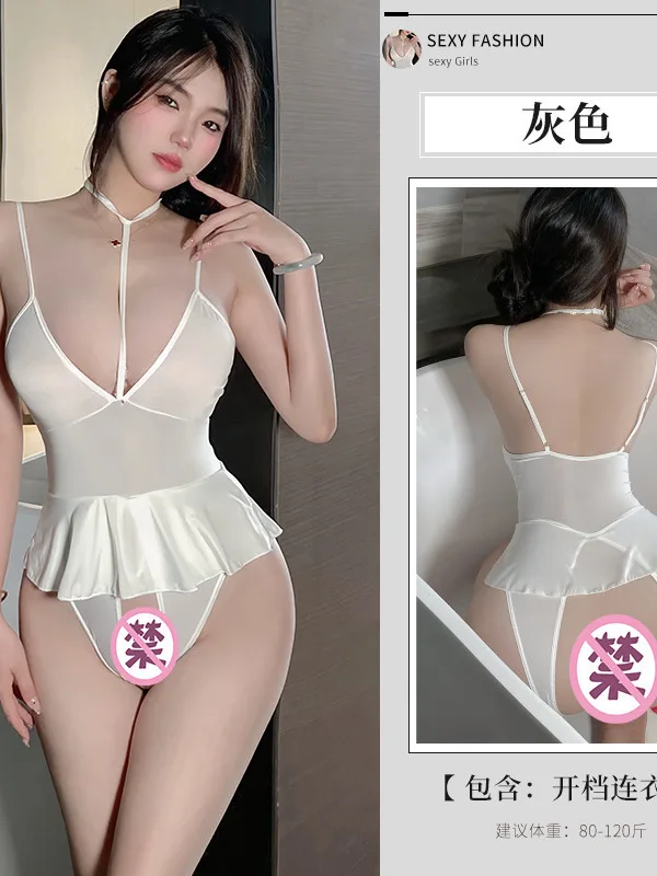 Sexy Anime One-piece Women's Opening Uniform Hot Pajamas Women Rompers Clothing Body Suits Lace Jumpsuit Sweet Fashion Women F2Y