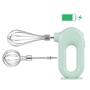Wireless USB Electric Mixer mit 2 Mischköpfen, Lebensmittelmixer, wiederaufladbaren Schläger, Pasta Agitator, Eierschläger 12 Hauptverkaufsmischmaschinenmaschine - №5