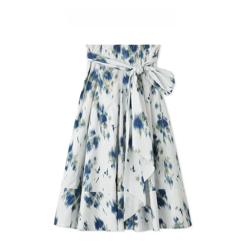 

Новая женская юбка Ele Faion с высокой талией, А-силуэт, из полиэстера, повседневная, для особых случаев