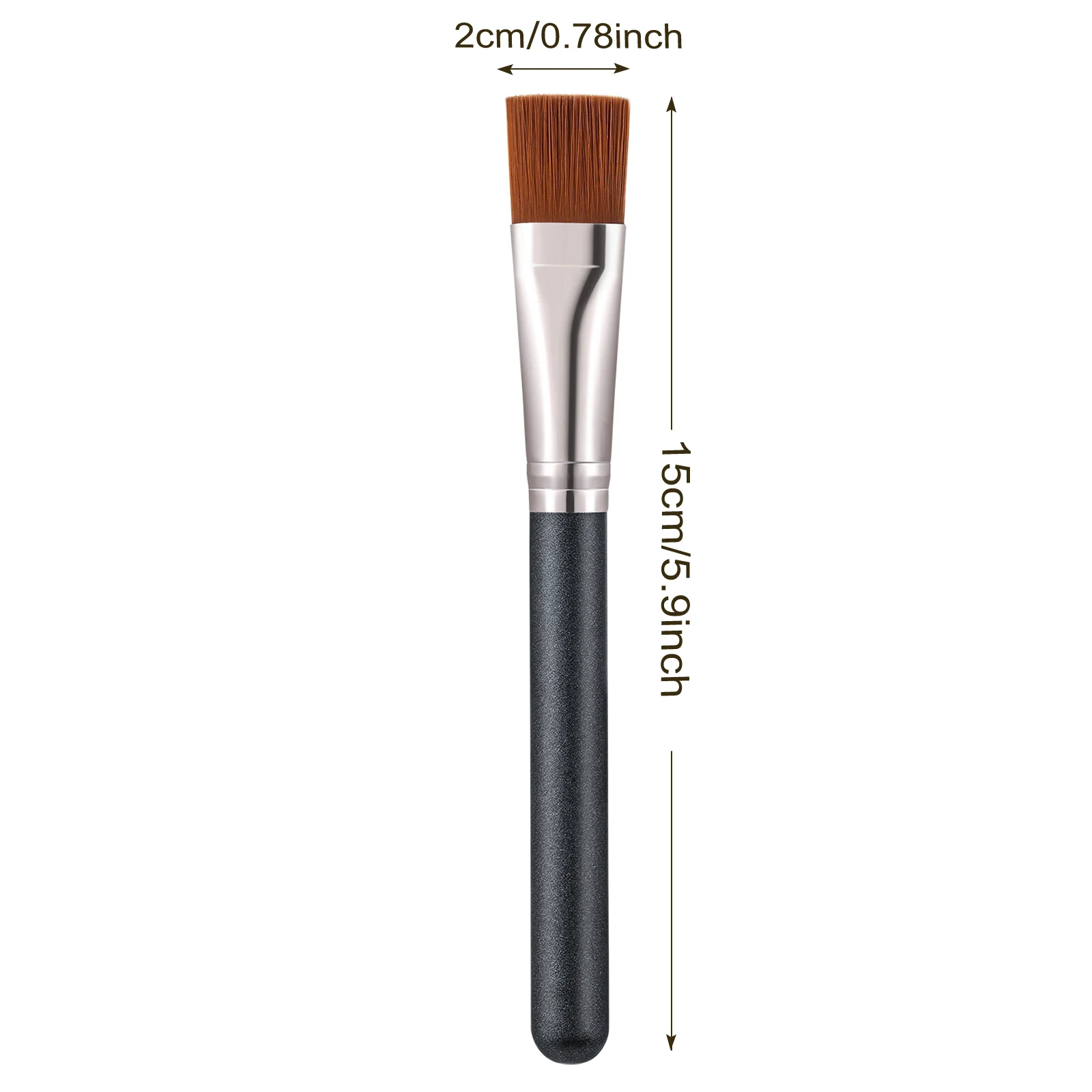 1pc Ultra Dünne Foundation Pinsel Leichte Dünne Gesicht Kontur Pinsel Flache Kontur Pinsel Blending Foundation Creme Make-Up Pinsel