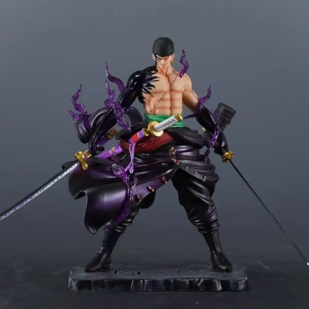 24 cm une pièce Zoro avec résonance Enma debout Anime figurines d'action faites à la main étui de bureau décoration ornement cadeau
