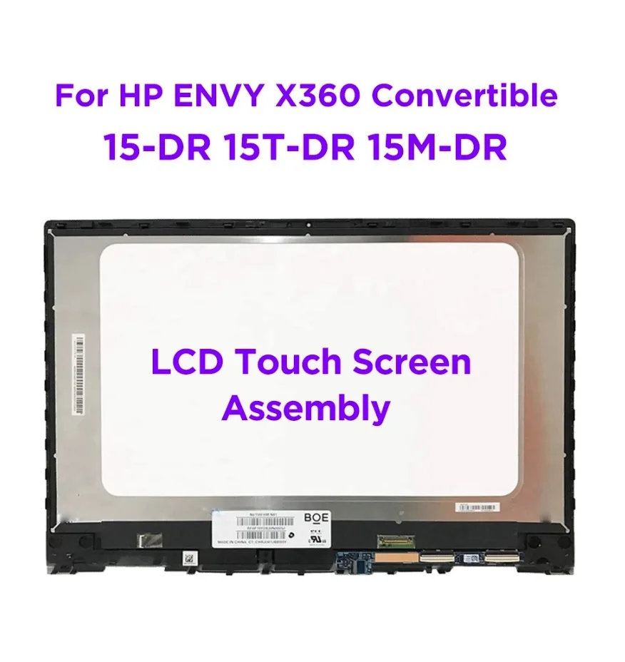 

Новый сенсорный ЖК-экран диагональю дюйма в сборе для HP ENVY X360 15-DR 15M-DR 15T-DR100 15-DR0012DX