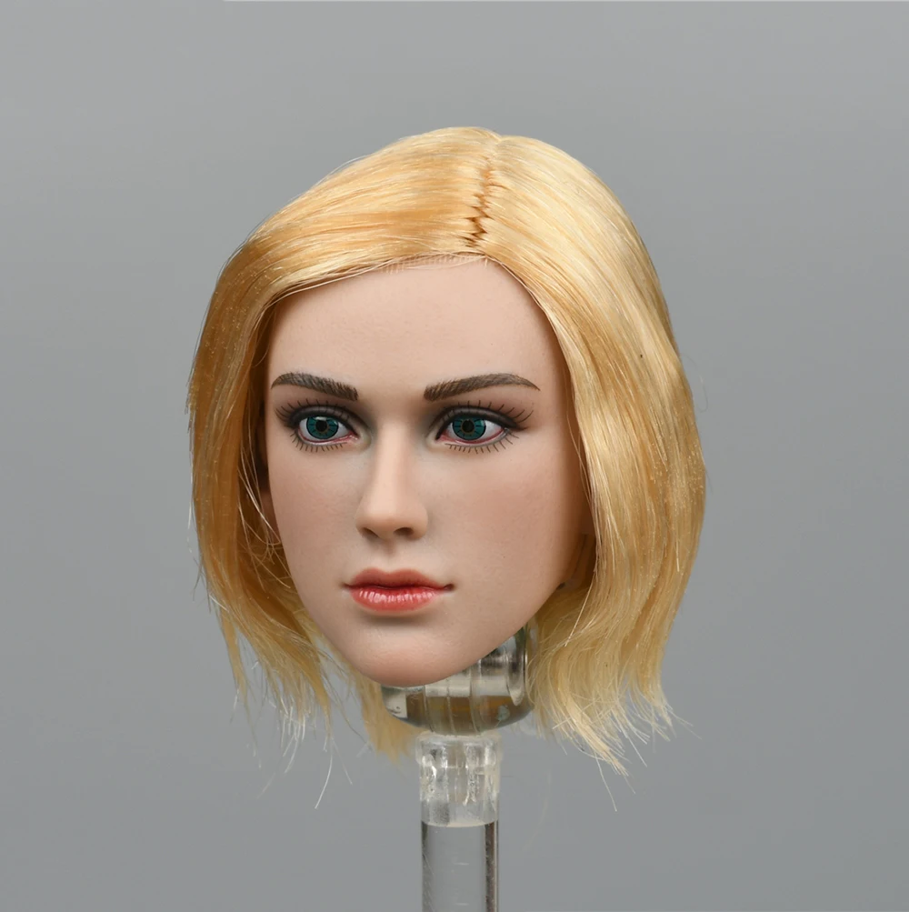 TBLeague PL2021-184A 1/6 Vampire Slayer Red Version Lifelike Head Sculpture Gold Long Hair Model For 12inch Action Collectable