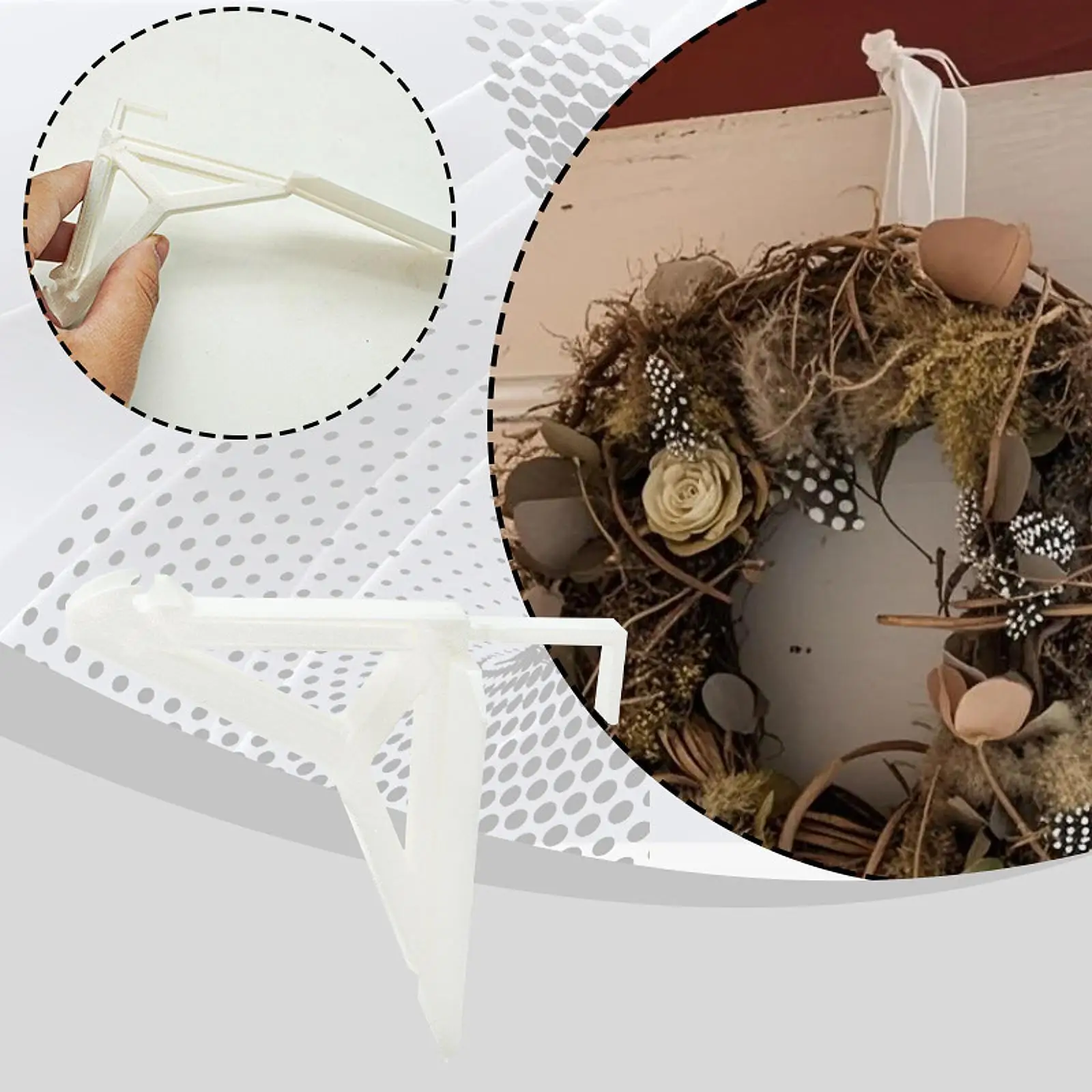 

over The Door Hook, Door Hanger Storage, Bathroom Accessories, Wreath Hanger Towel Rack for Hanging Clothes Bags Hats Robes