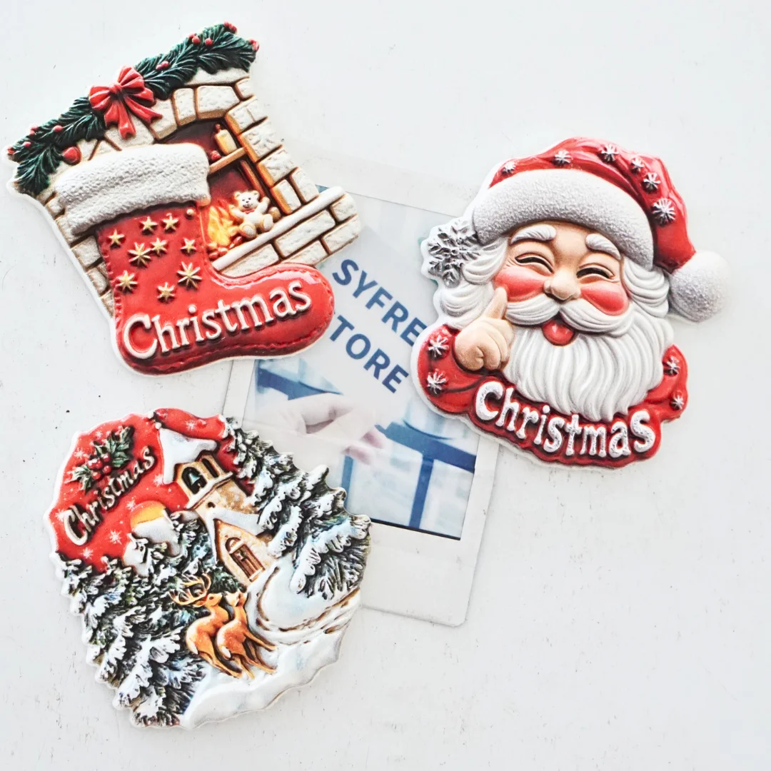 1pc, Christmas refrigerator magnet, Christmas tree refrigerator magnet, Christmas decor