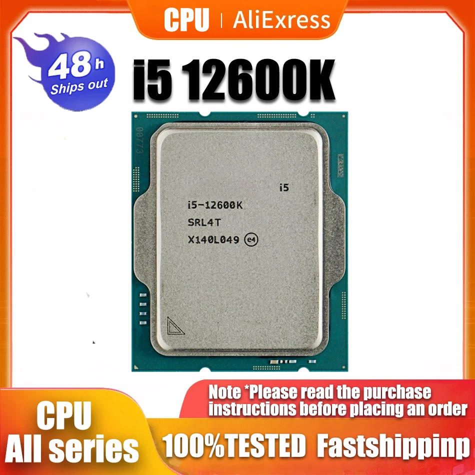 

Новый процессор Core i5 12600K 3,4 ГГц десятиядерный 16-поточный процессор 10 нм L3 = 20M 125 Вт LGA 1700 без охладителя