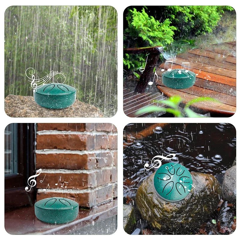 

Six Note Chakra Drum, Your Perfect Rainy Garden Companion; Outside Resonating Rain Drum