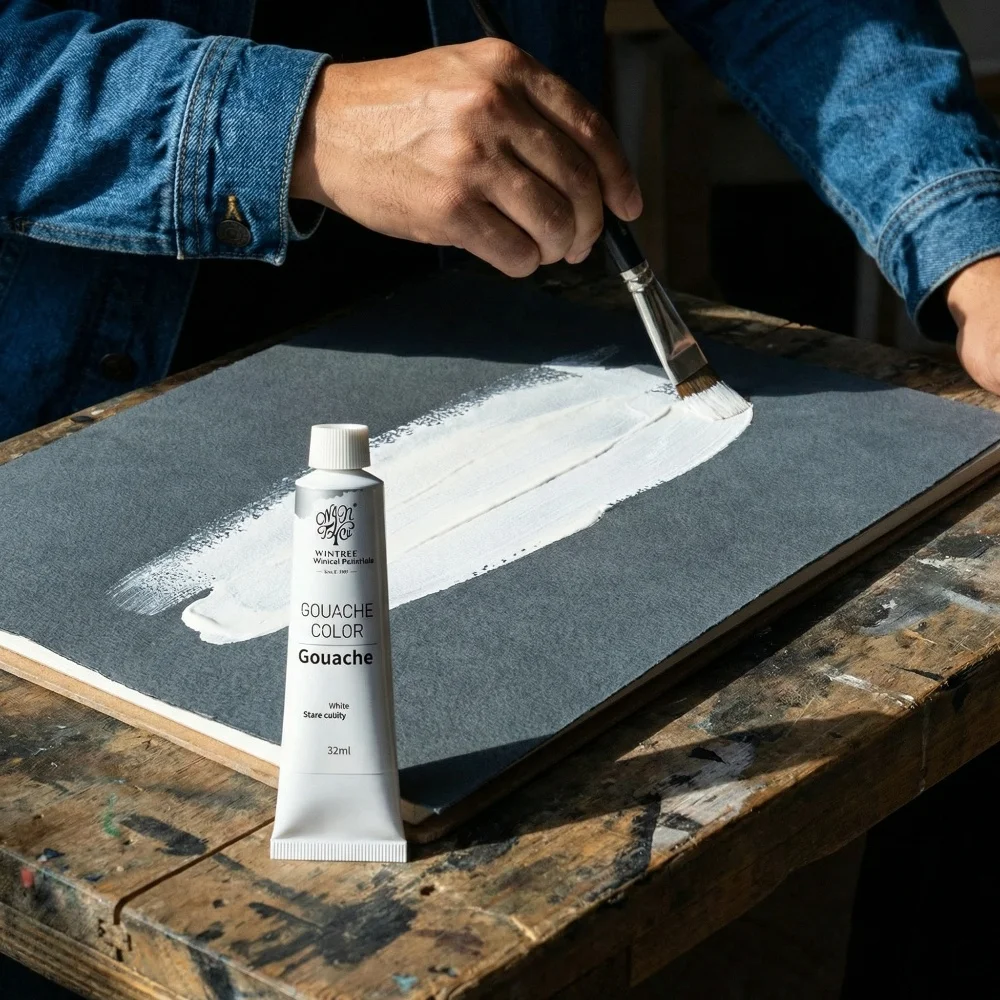 32 ml Gouache-Tube, wasserlösliche Farbe, waschbare Nachfüllung für Malbegeisterte und Anfänger – Detail 7
