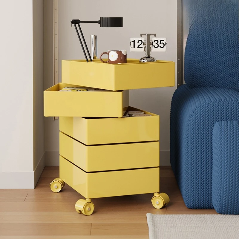 Living room pull-out trolley, mobile rotating storage