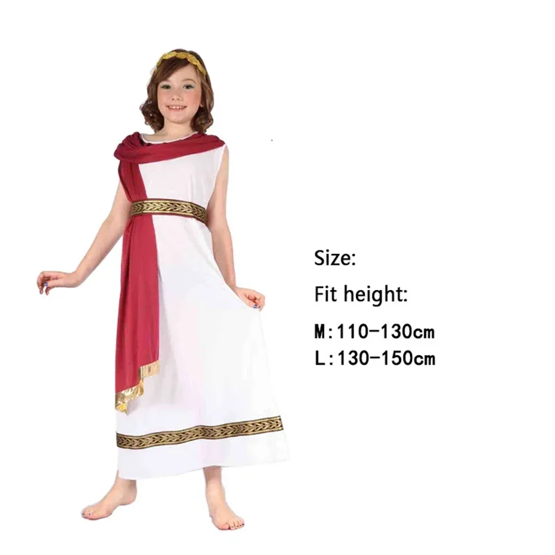 Costumes Grec Myenson Dieu Z192.pour Enfants, César pour Enfants, Carnaval Cosplay, Parade de Pourim, Py Play, montrant la Robe de Soirée, Garçons et Bol