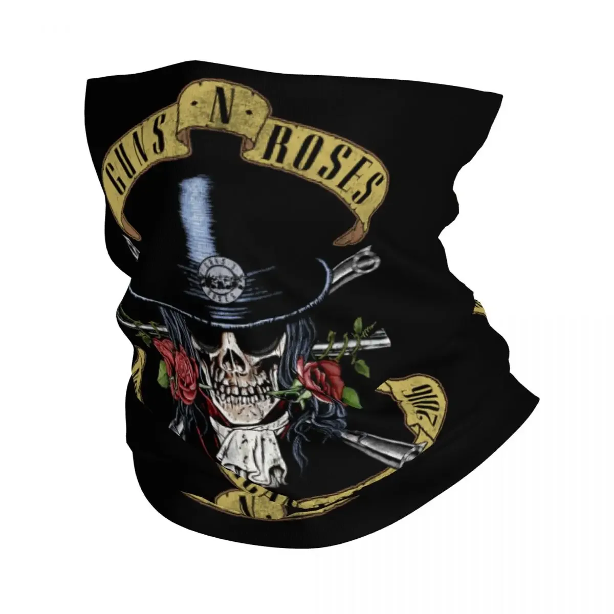 Guns N Rose GNR Logo Steampunk Music Bandana Neck Gaiter Printed Wrap Scarf Multi-use Balaclava Outdoor Sports Unisex