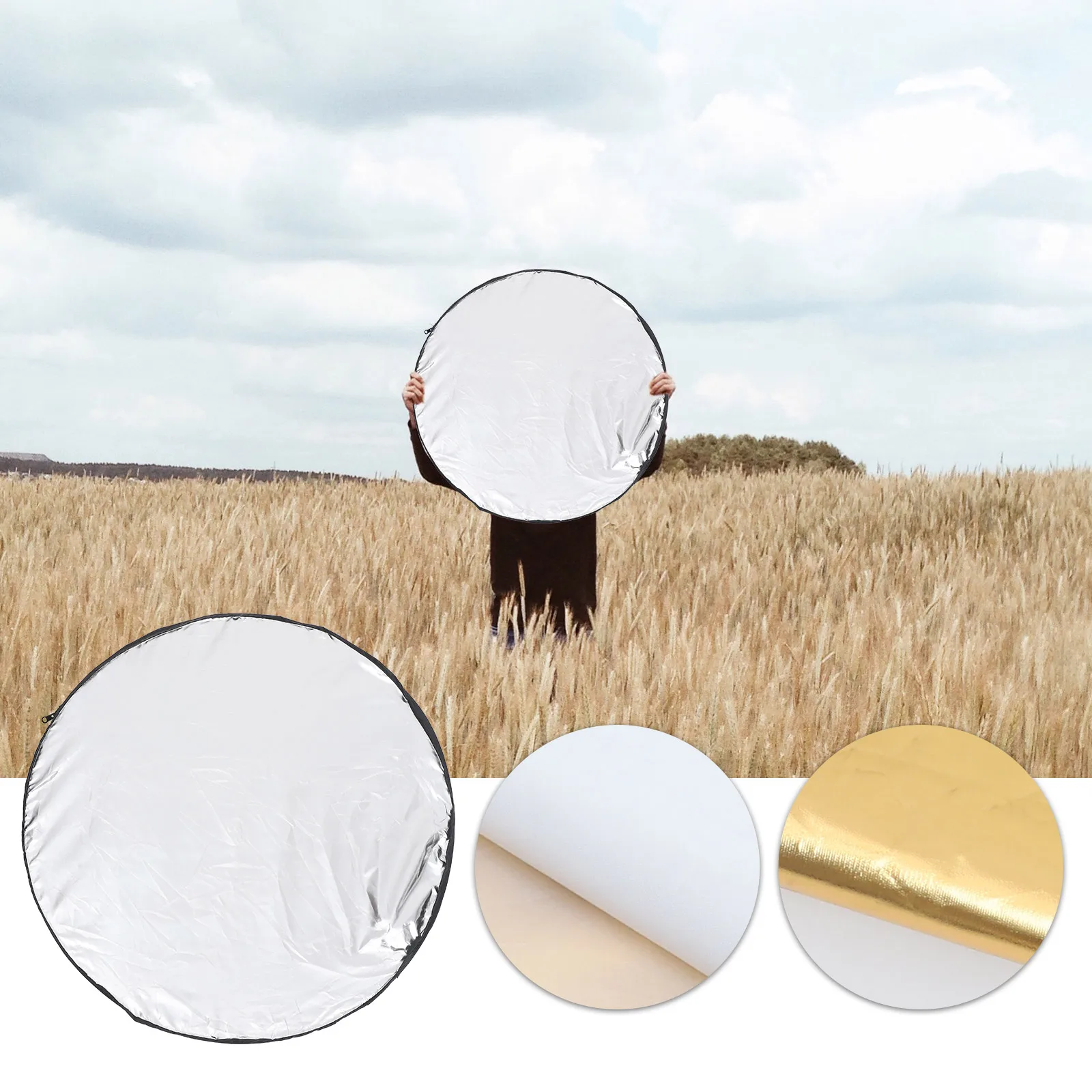 

Foldable Photography Reflector Light Diffuser Durable Portable Bag Photography Accessories Reflector Stand Light Diffuser