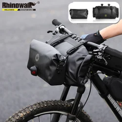Rhinowalk Bicycle Handlebar Bag 4L-12L Bike Bag Backpack Multifunctional MTB Cycling Bag Front Tube Bag Bike Accessories