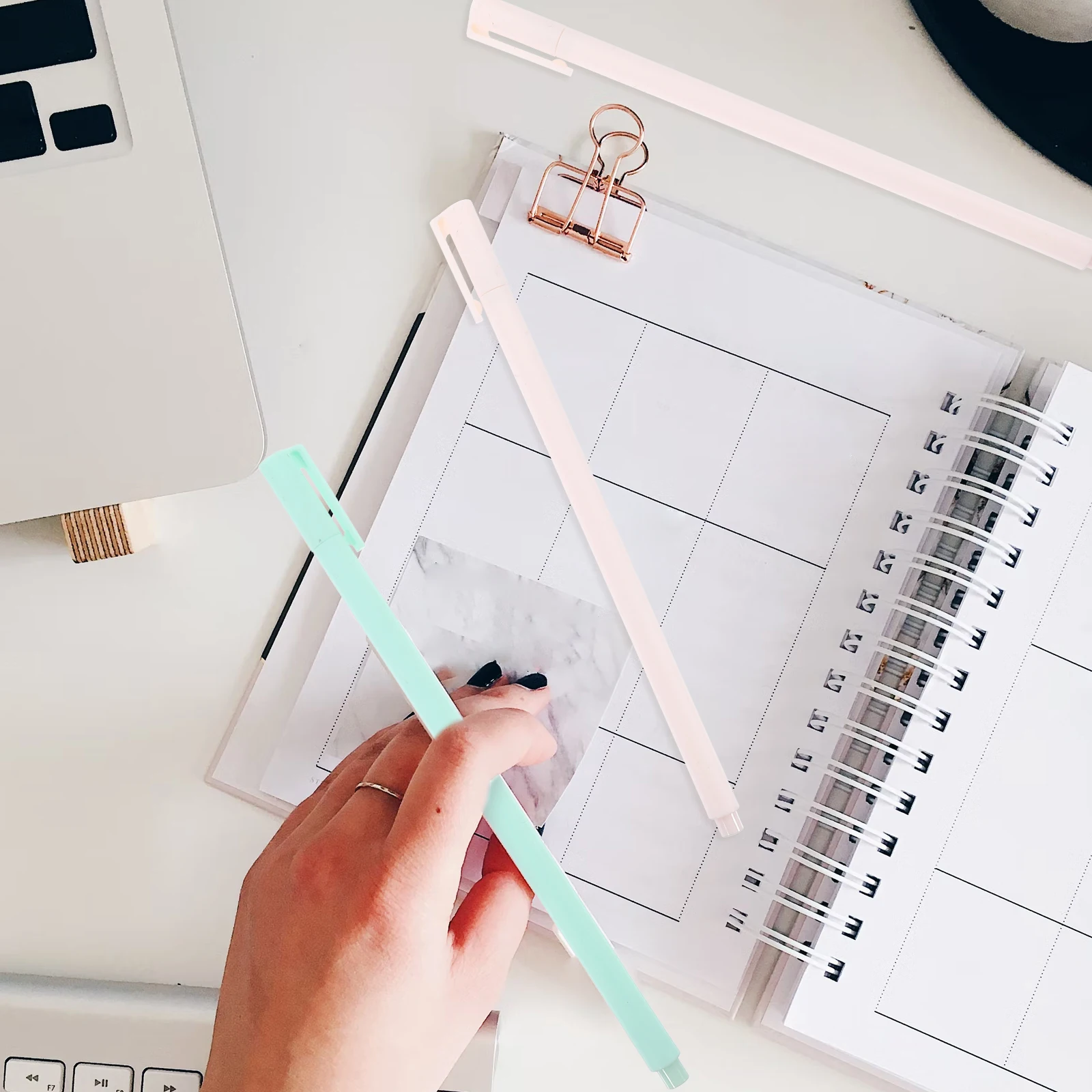 40 Pcs Candy Color Neutral Pen Christmas Cute Pens for Girls Writing Students Gel Simple