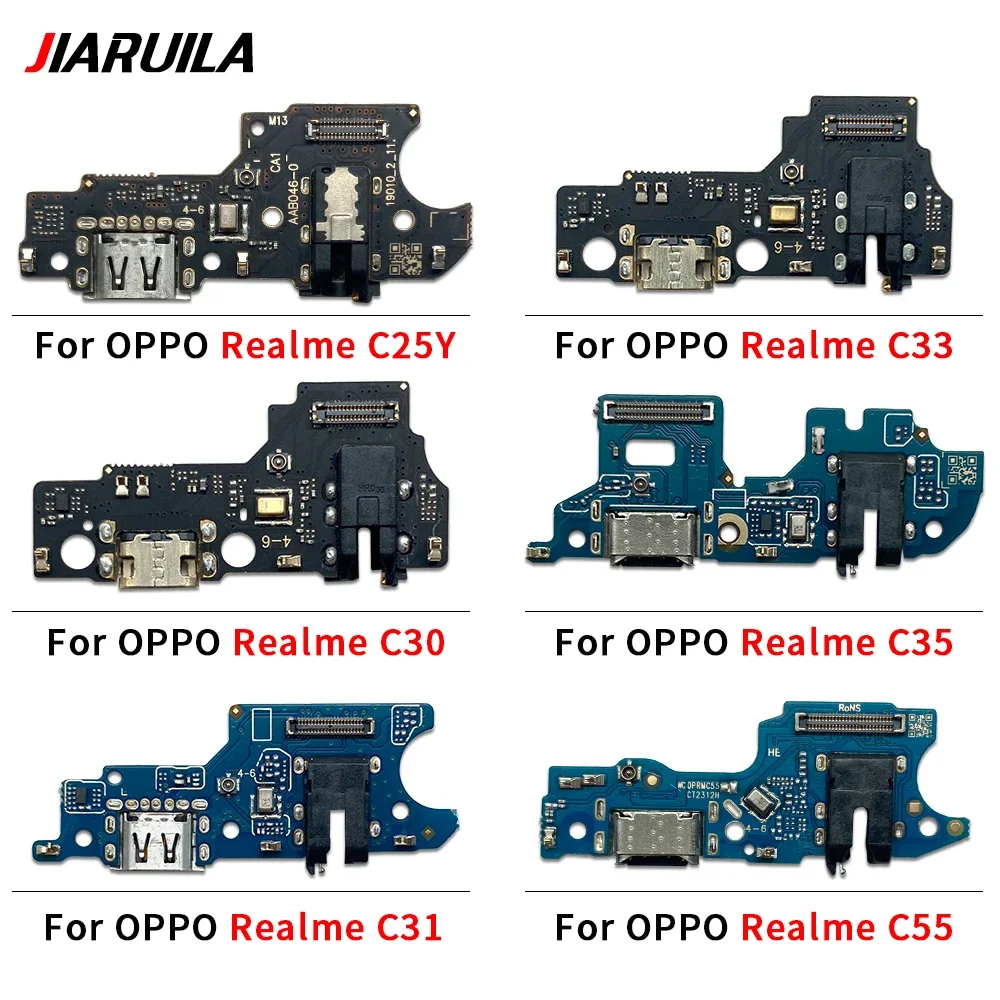 NEW USB fast Charging Port Dock Charger Plug Connector Board Flex Cable For Oppo Realme 7i C17 9 C2 C3 C11 2021 C12 C15 C21Y