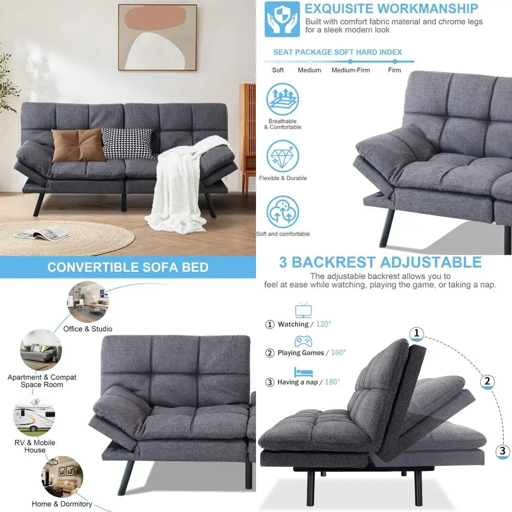 Memory Foam Futon S…