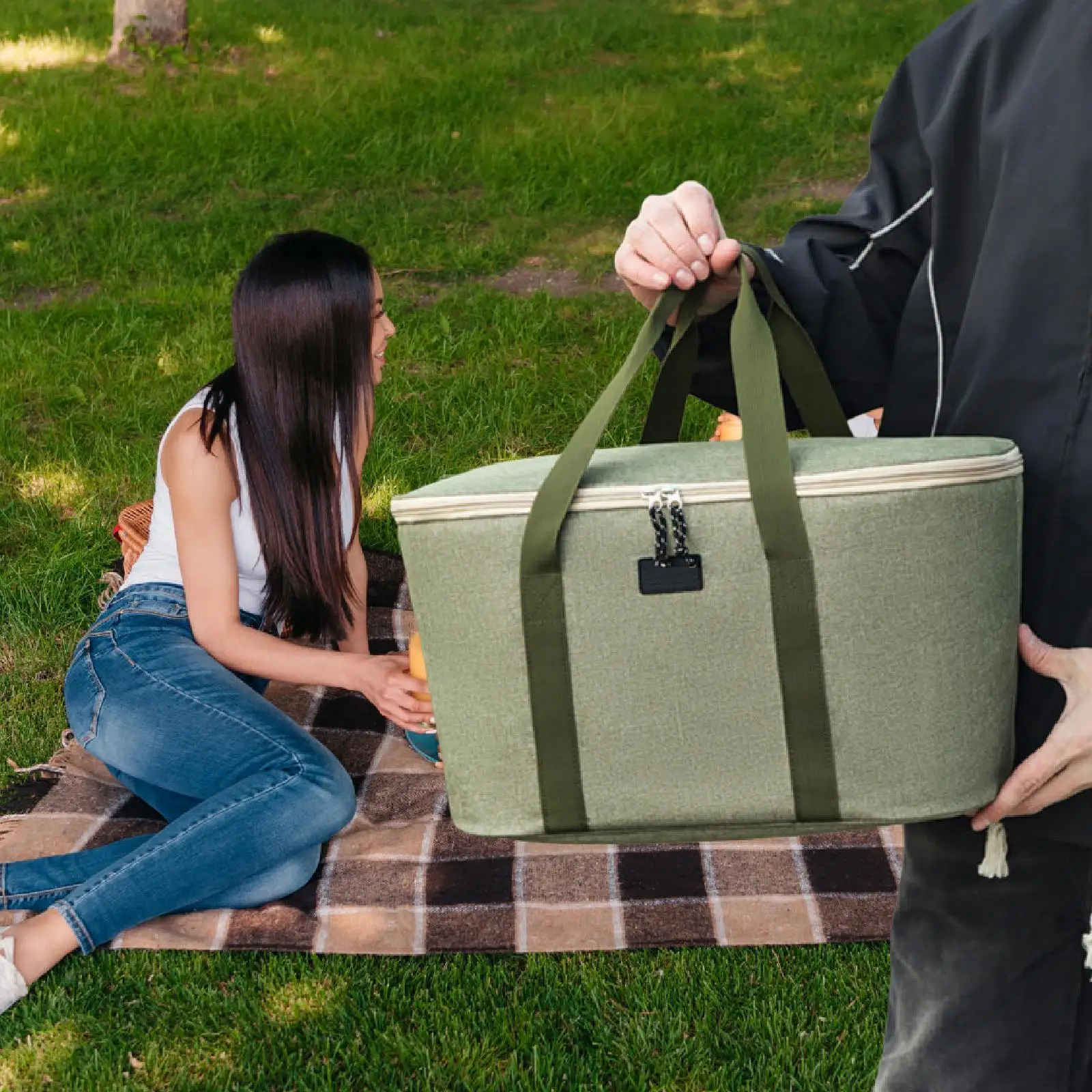 

Insulated Lunch Bag Insulated Cooler Bag Premium Men Women Insulation Reusable Tote Food Delivery for Food Picnic Grocery