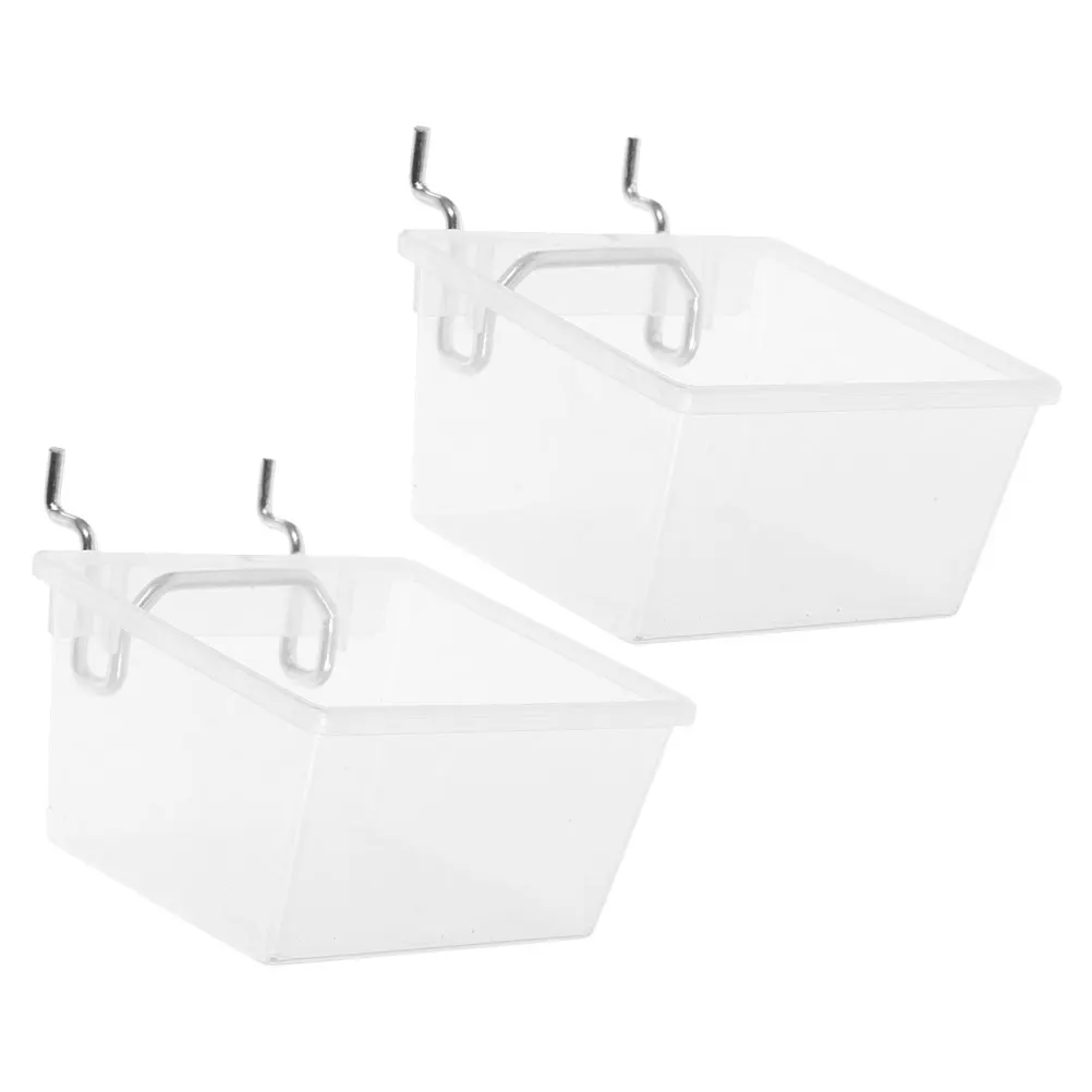 

2 Sets Tools Parts Box Pegboard Hanging Bins Garage Storage Organizer Accessories