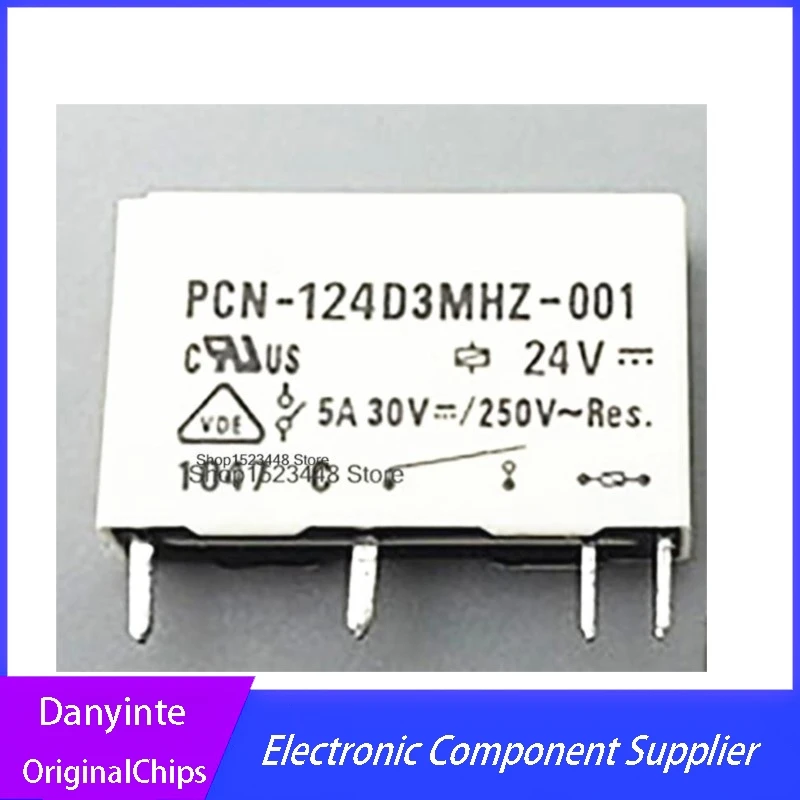 Nowy 10 sztuk/partia PCN-124D3MHZ 001 PCN-124D3MHZ-001 PCN 124D3MHZ 001 24V PIN4