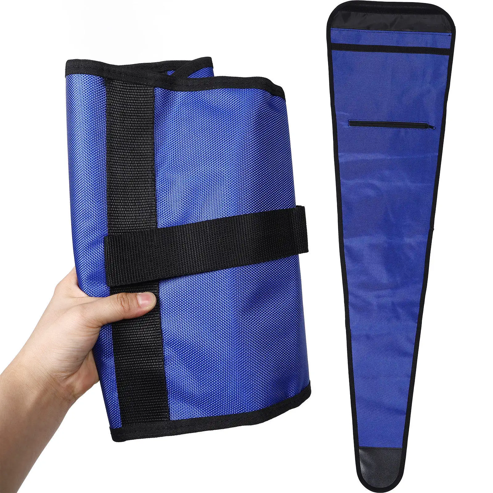 Dual Fencing Gear Bag Premium Oxford Cloth Storage Pouch with New Lining Individual Blade Compartments for Athletes