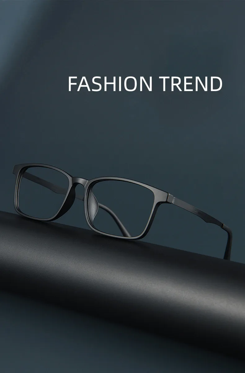 Ultraleichte photochrome Anti-Blaulicht-Lesebrille aus reinem Titan für Herren, Retro-Business-Computer-Presbyopie-Brille 0 bis +6,0 – Detail 2