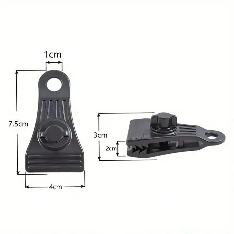 10Pcs Heavy Duty Windproof Tarp Clips Lock Grip Fastener Clamps for Tent Canopy Pool Cover Outdoor Camping